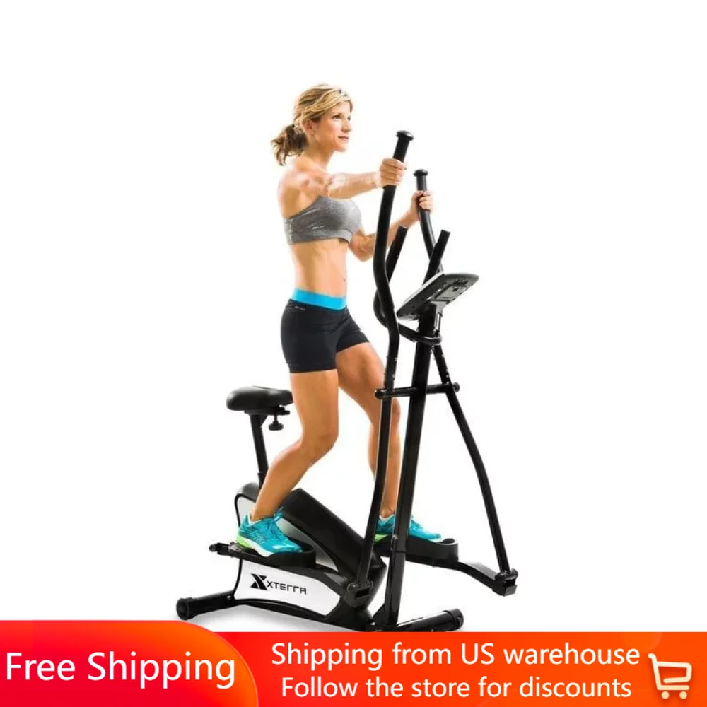 

EU150 2-in-1 Hybrid Elliptical Upright Bike for Full Body Workout with 13" Stride, 265 lb Weight Limit