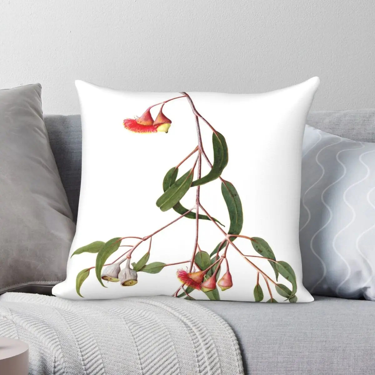 

Silver Princess Square Pillowcase Polyester Linen Velvet Creative Zip Decor Throw Pillow Case Car Cushion Case