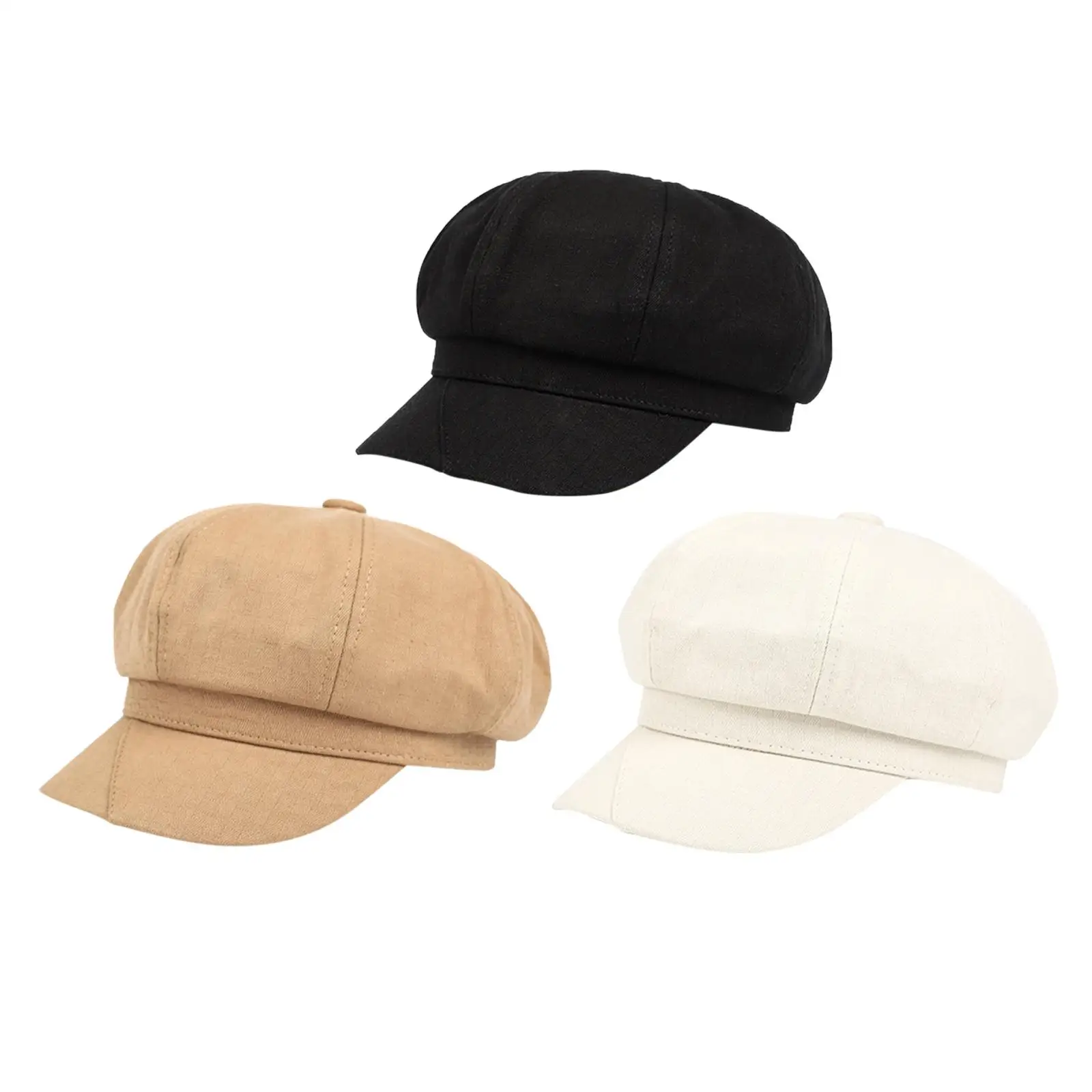 Visor Hats for Women Soft Adjustable 8 Panels Sun Hat Paperboy Hat Newsboy Hat for Outdoor Fisherman Ladies Girls Painter