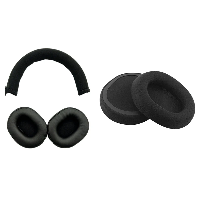 

NEW-2 Set Ear Cushion Earphone Cover For Steelseries/Sairui With Headphone Head Beam Protective Cover For Audio-Technica