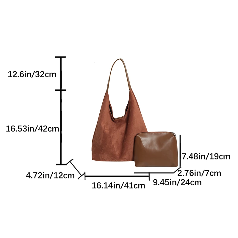 Ретро сумка для матери и ребенка замшевая бархатная подмышек женская большая