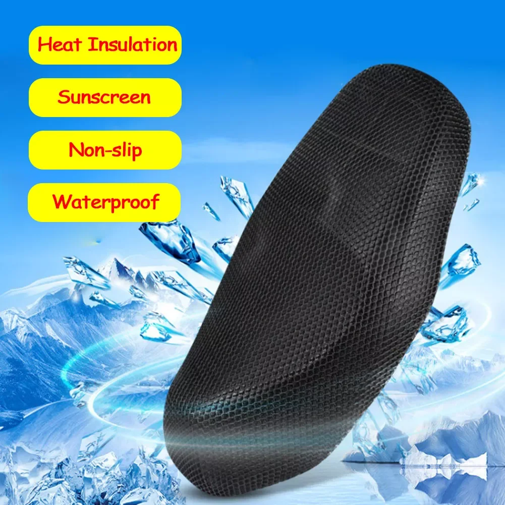 

Motorcycle Protection Seat Cover Anti-slip Resilient Mesh Chair Protector Mat Scooter Cushion Seat Covers for Yamaha for Honda
