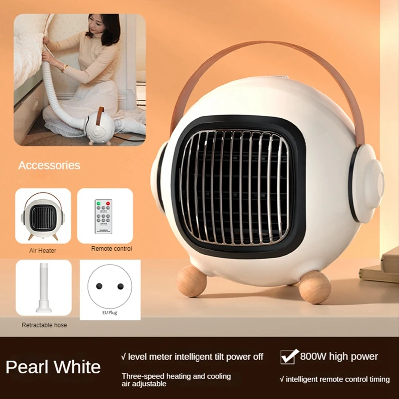 

800W Portable Heater Desktop Warmer Table Office Warmer Machine For House Multifunction Room EU Plug A