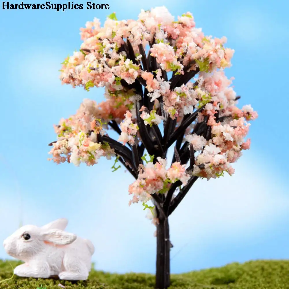 

Пластиковые поделки, кавайные деревья для искусственного кукольного домика, горшок для растений, сделай сам, ремесло, аксессуары для украше...