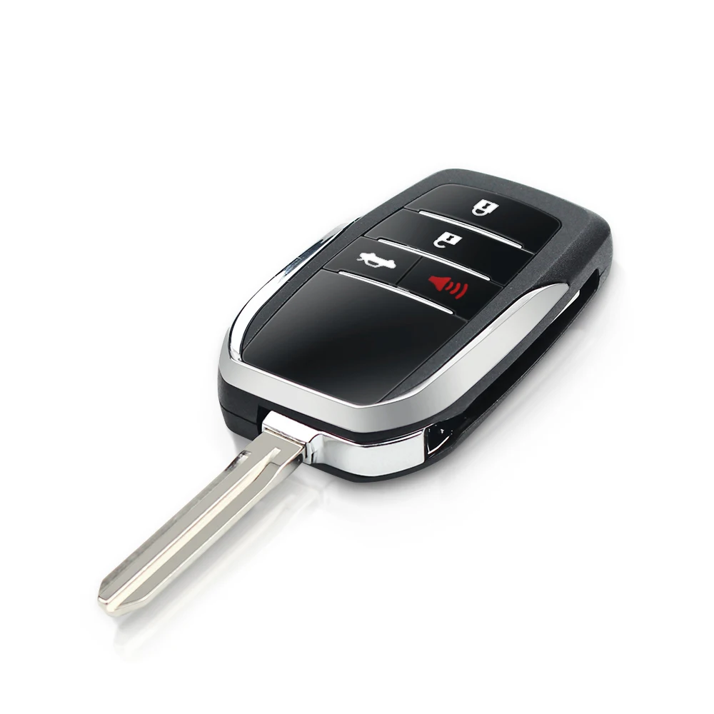 KEYYOU Fob 2/3/4 кнопки Модифицированный Корпус ключа откидной Чехол для Toyota Tacoma Rav4 Sequoia