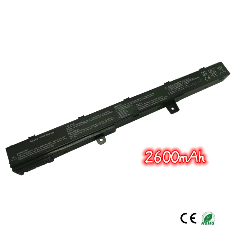 

2600mAh For ASUS A31N1319 A41N1308 X451 X551 X451C X451CA X551C X551CA laptop battery