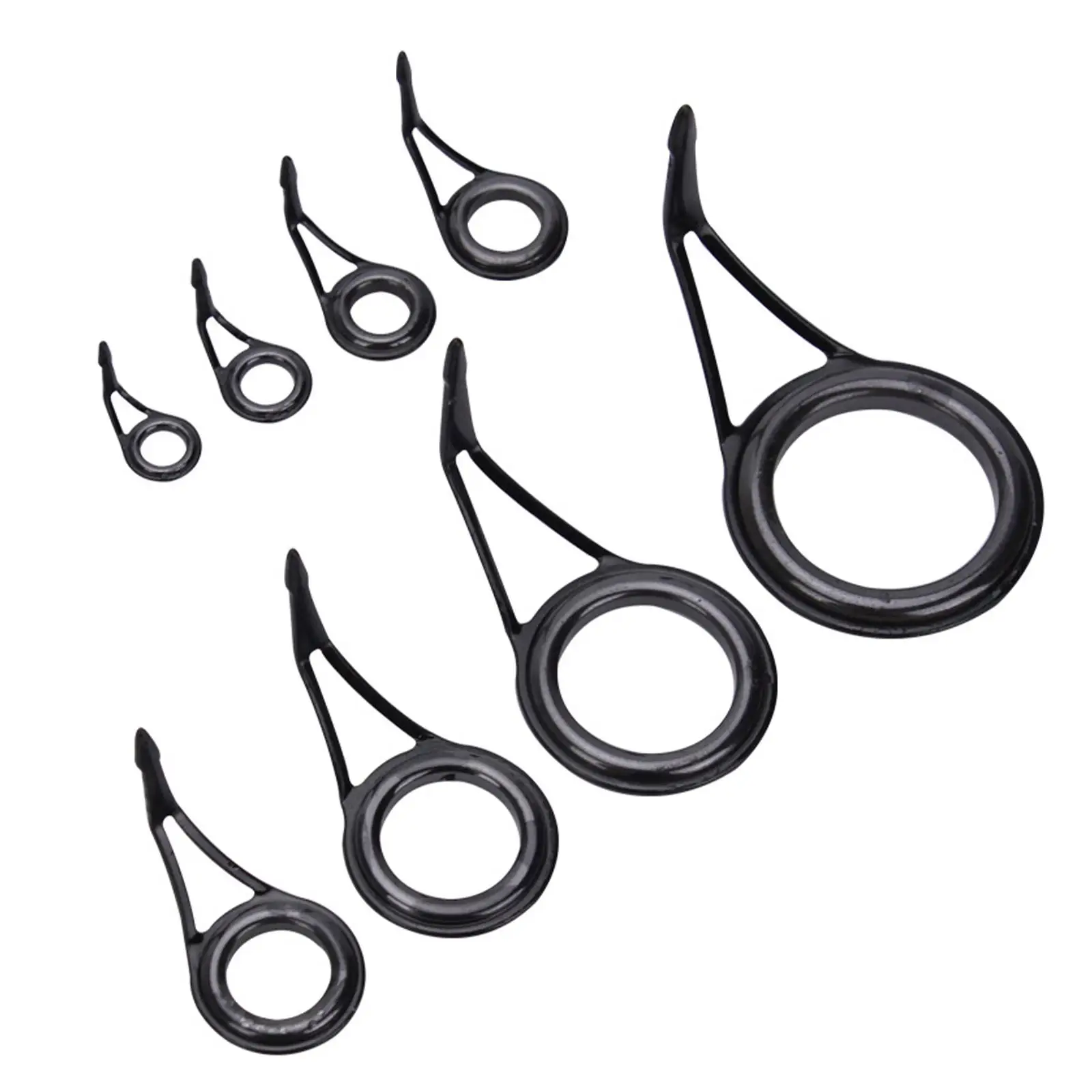 Набор для ремонта кольцевых направляющих удилища из стали и керамики 7 штук разных размеров для своими руками.