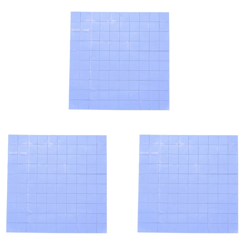 300 шт. 10x10x1 мм силиконовая термопрокладка для теплопроводящей изоляции радиатора