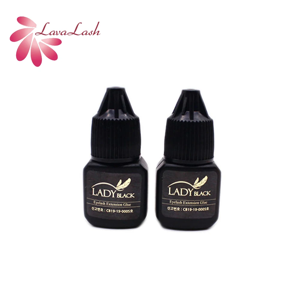 

2 бутылки, 5 мл, женский черный клей для наращивания ресниц, корейский сверхпрочный клей, быстросохнущий, стойкий, без герметичного пакета