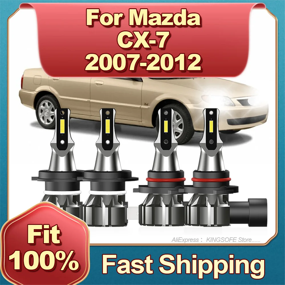 2/4 шт. Автомобильные светодиодные лампы 6000 9005 лм