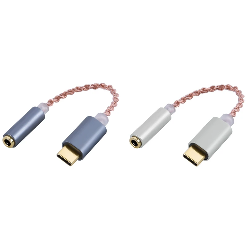 Фото Hi-Fi DAC усилитель для наушников USB Type C до 3,5 мм аудиоадаптер для наушников 32 бит 384 кгц цифровой декодер №1