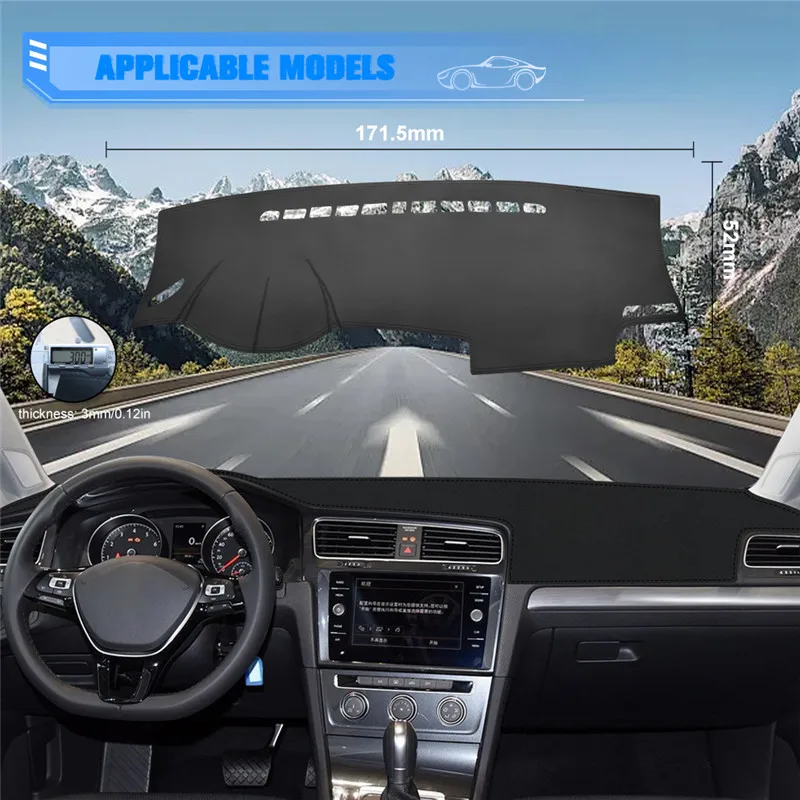 Для Volkswagen VW Golf 7 MK7 2013 2014 2015 2016 2017 2018 2019 накладка на приборную панель автомобильный