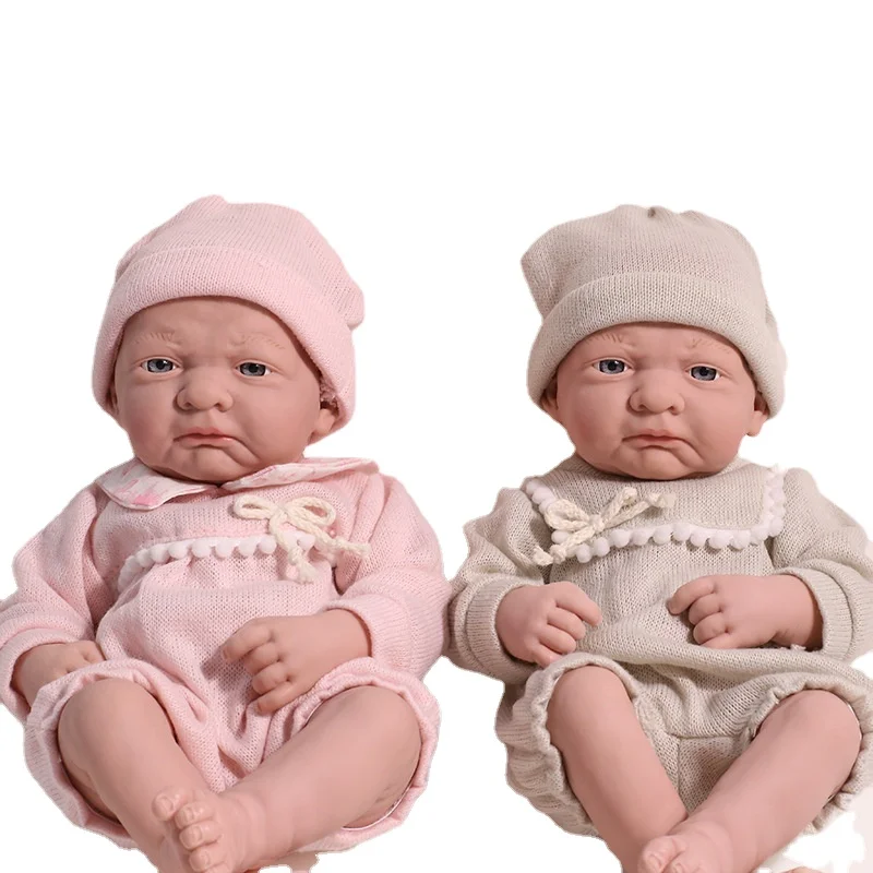 

Silicone 35cm Open Eyes Whole Body Enamelled Rebirth Doll Simulation Reborn Baby Doll