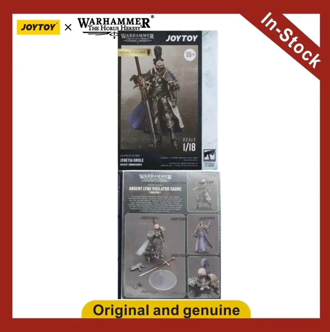 Фото 【UA】JOYTOY Warhammer 40K Масштаб 1/18 Фигурки Сестры Тишины Дженетия Кроле Модели Игрушки Подарки №1