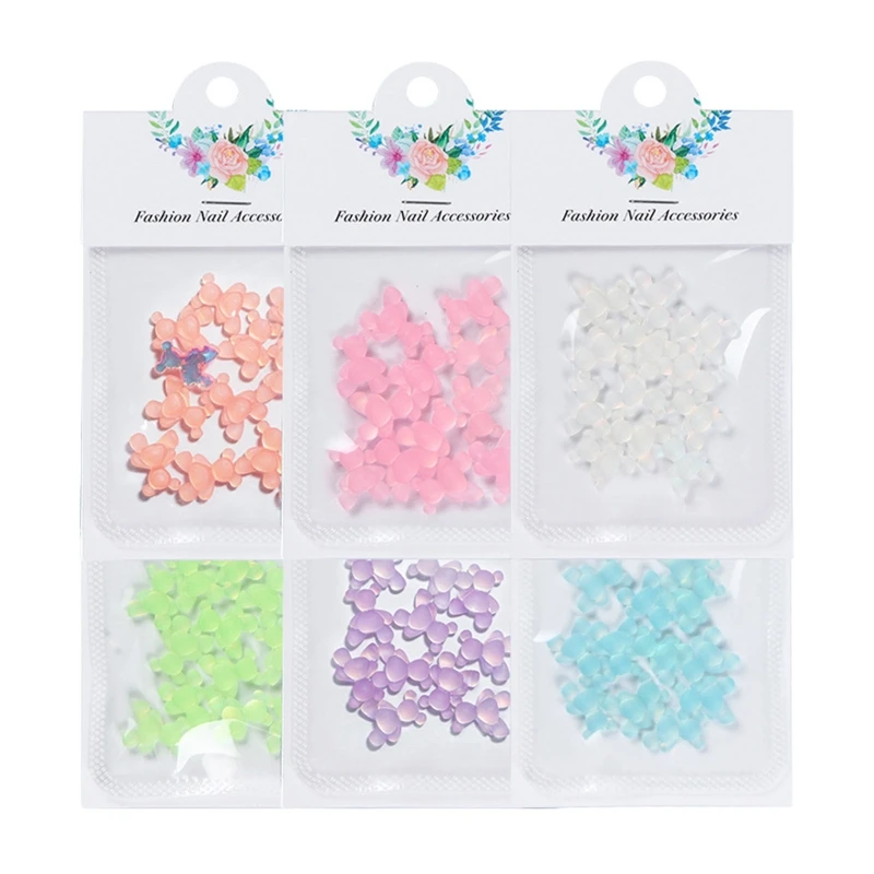 

3D Cute Bear Resin Nail Art Decorations,for Gummy Bear Nail Rhinestones Colorful Bear Charms for DIY Jewelry Making