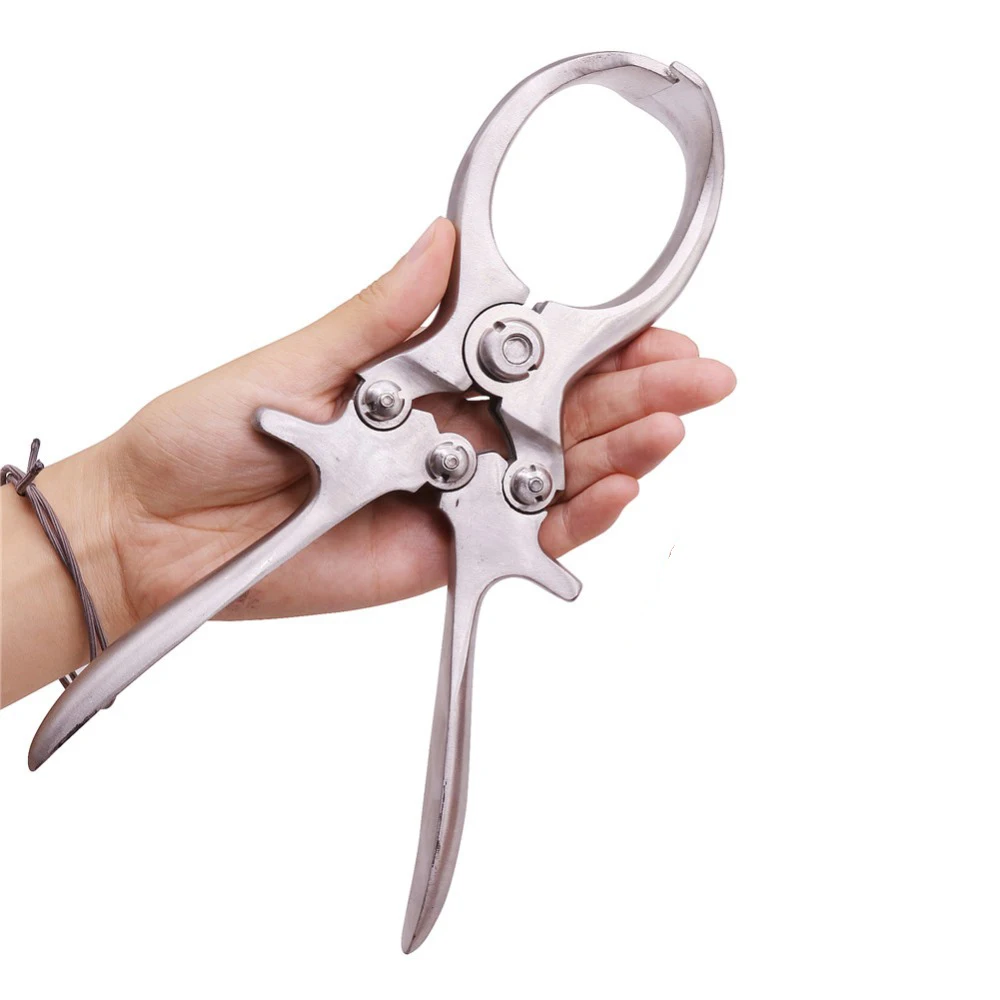 

Livestock Tools Stainless Steel Without Blood Pig Sheep castration Clamp Castration Tool Castration Forceps Farm Animals 2 Pcs