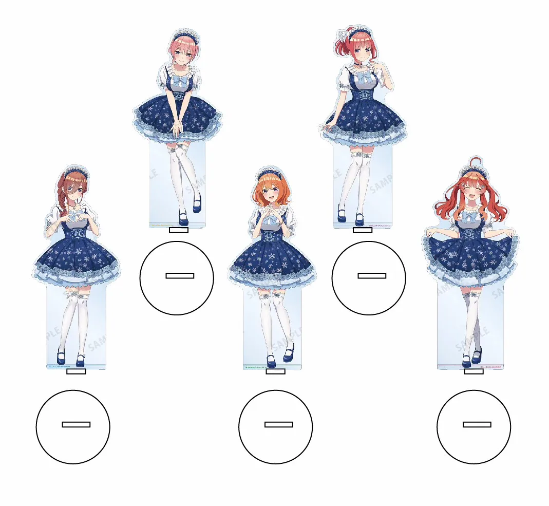 

The Quintessential Quintuplets Nakano Nino Itsuki Yotsuba Snow Dress Ver. Acrylic Figure Stand Figure 5098 Kids Collection Toy