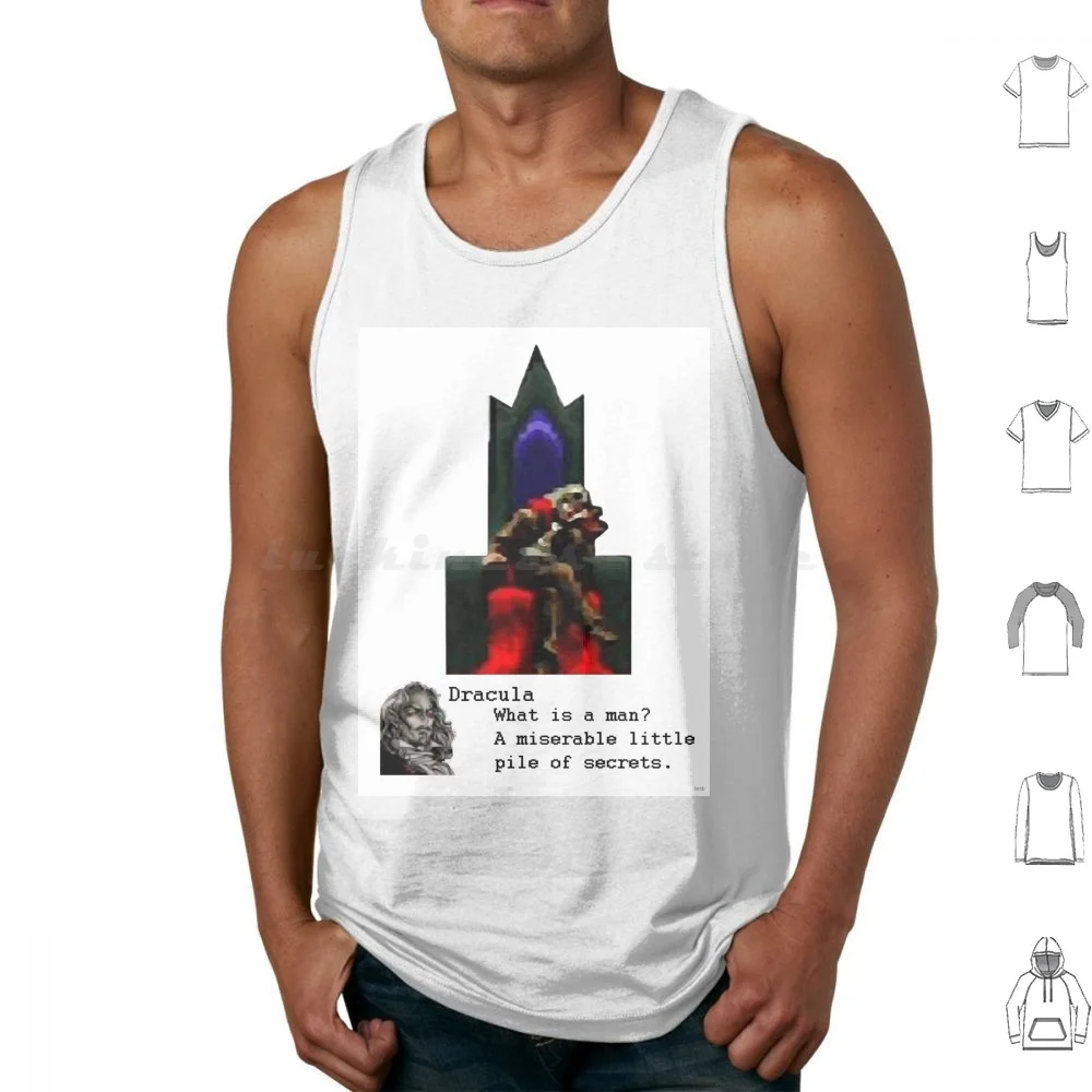 Что такое мужчина? Майки с принтом хлопковая симфония ночи Alucard Dracula What Is A Man Castlevania