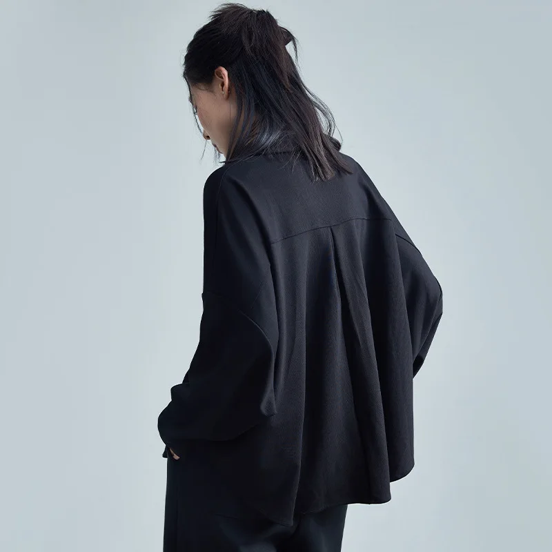 Рубашка Мужская/Женская с длинным рукавом летучая мышь в готическом стиле