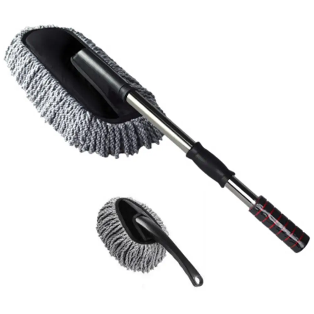 Car Duster Multipurpose Microfiber Wash Brush Vehicle Interior Exterior Cleaning Kit with Extendable Handle For Car Home Clean