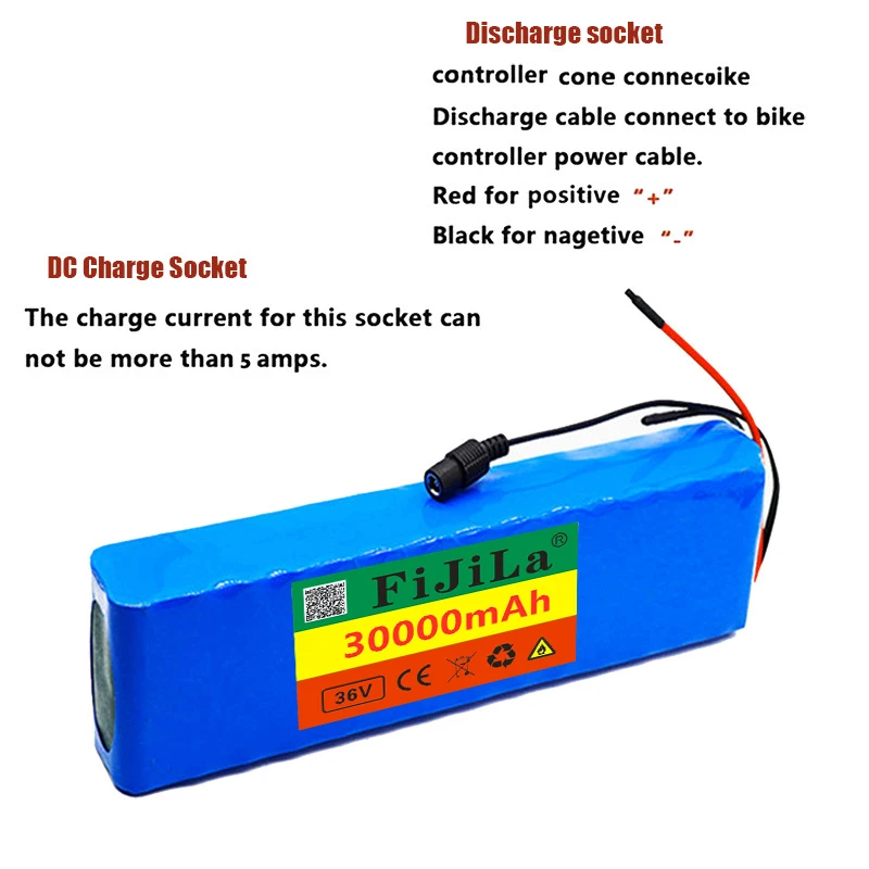 Аккумулятор для электровелосипеда 18650 v30000mah10s 3P литий-ионные батареи 350 Вт 500
