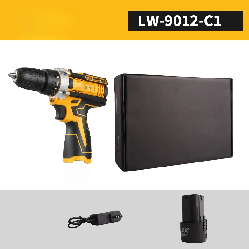 Беспроводная электрическая дрель LYUWO12V Перезаряжаемый миниатюрный беспроводной