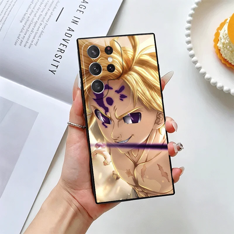 Фото Чехол для телефона Seven D-Deadlys Sins Meliodas для Samsung Galaxy S22 S23 Plus S24 FE S25 Edge S26 Ultra S20 S21 + Black Soft Sh №4