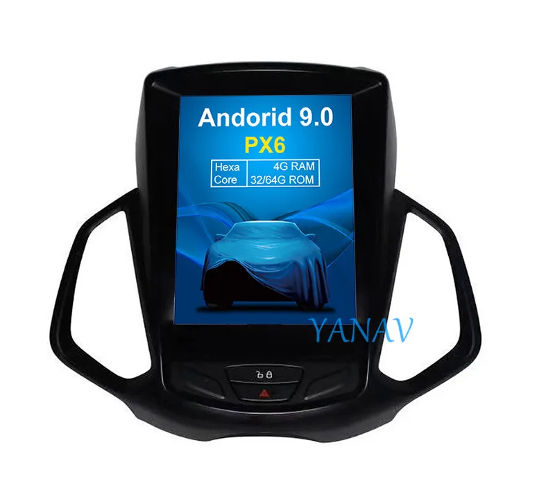 Автомобильный GPS-плеер 10 4 дюйма в стиле Tesla на Android для Ford Ecosport 2013-2017 автомобильный