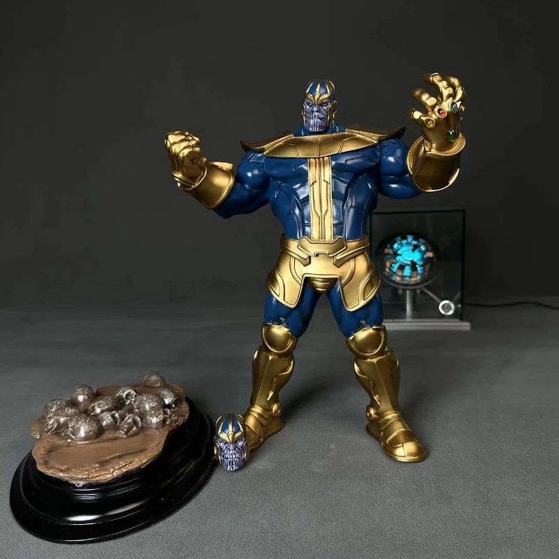 Статуя из смолы с двойной головкой в стиле комиксов Мстители Танос Коллекционная