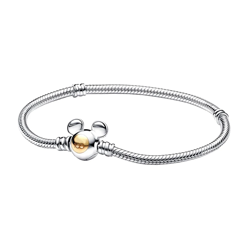 Pandora-Bracelet à breloques en argent 2023 pour femme, 100e moment des travailleurs, salle, convient au bracelet original, bijoux à bricoler soi-même, cadeaux, nouveau, 925