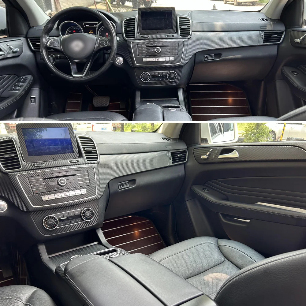 

Самоклеящиеся автомобильные наклейки для Benz GLE W166 GLS X166, виниловые автомобильные наклейки и наклейки из углеродного волокна, аксессуары для стайлинга автомобиля