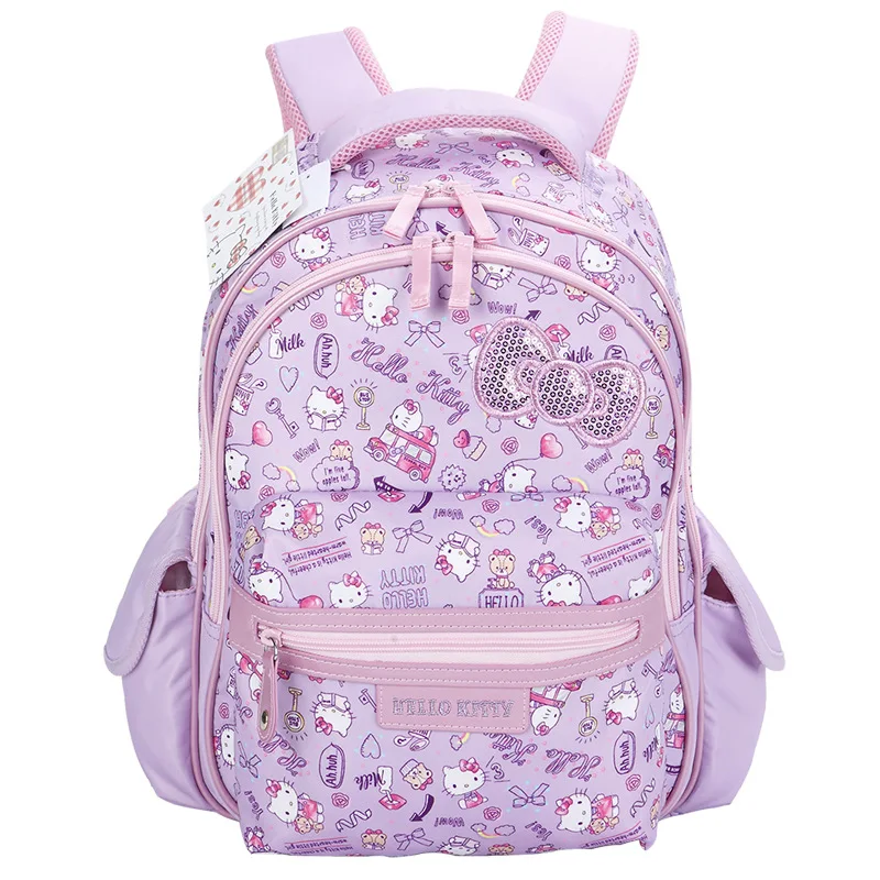 Hellokitty Schoolbag for Primary School Girls Cartoon Grade 1-3 Children Waterproof Ultralight Lightweight Backpack  handbags