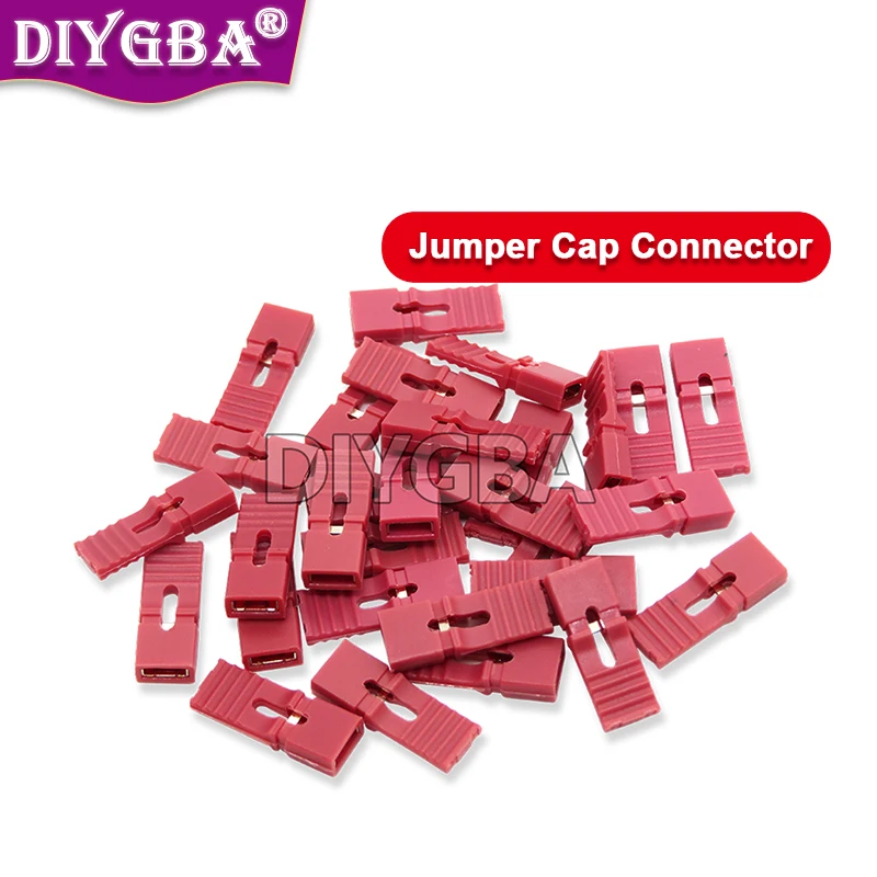 100PCS Jumper Cap 2.54mm Pitch Pin Header Connector Long Type Jumper Plug Cover DIY Repair Parts