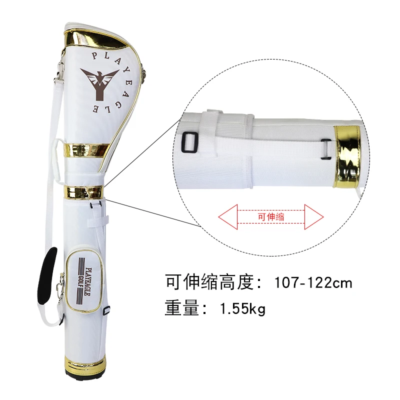 PLAYEAGLE Waterproof Nylon Golf Mini Portable Sunday Pencil  Bag  for 5~8pcs Clubs Lightweight Caddie Aviation  Accessories