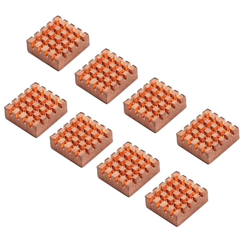 

8 Pcs/Set Copper Heat Sink for DDR DDR2 DDR3 RAM Memory Cooler Radiator