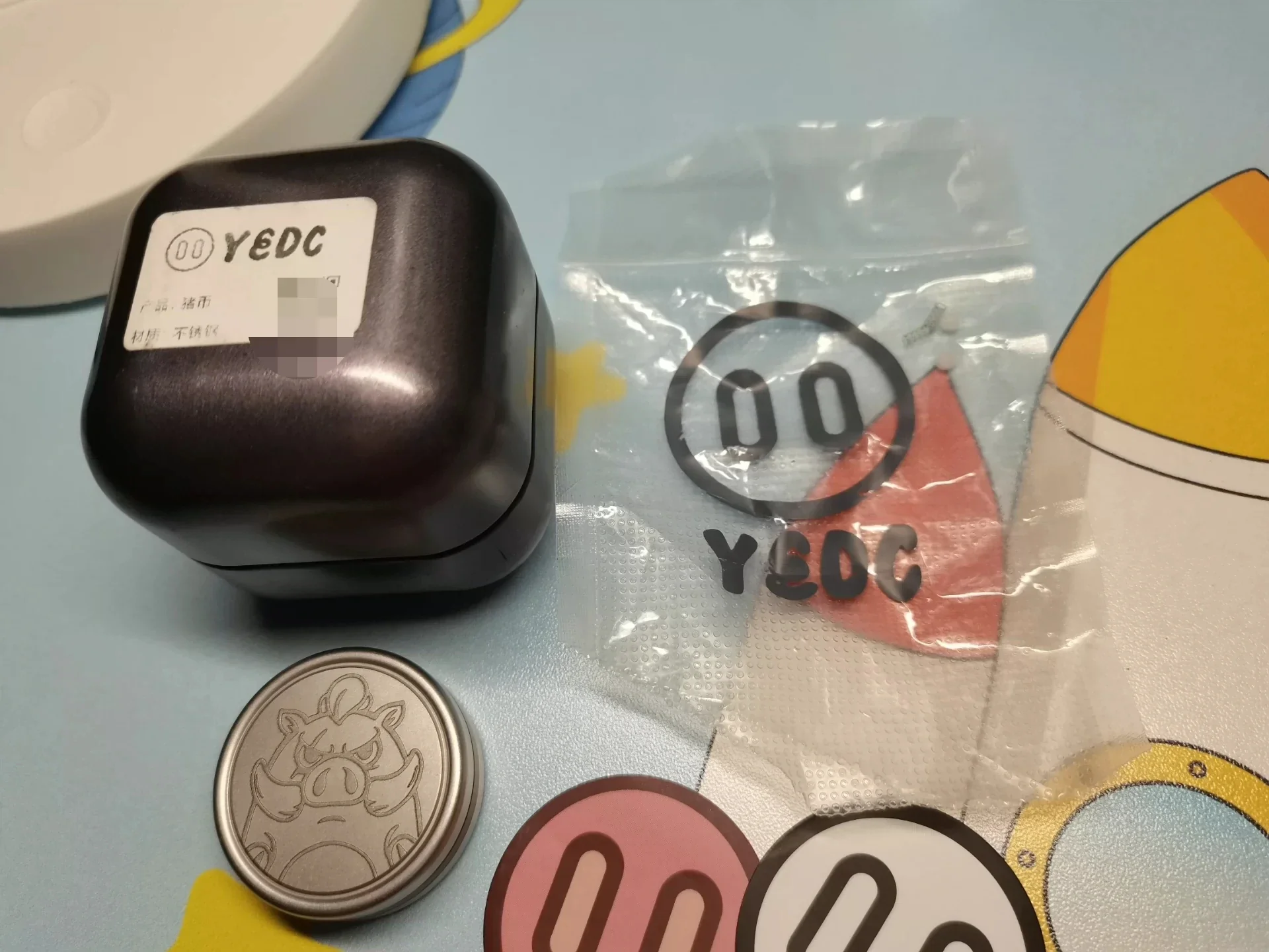 Yedc Pig Coin 1.0 Колесо шипа для монет из нержавеющей стали