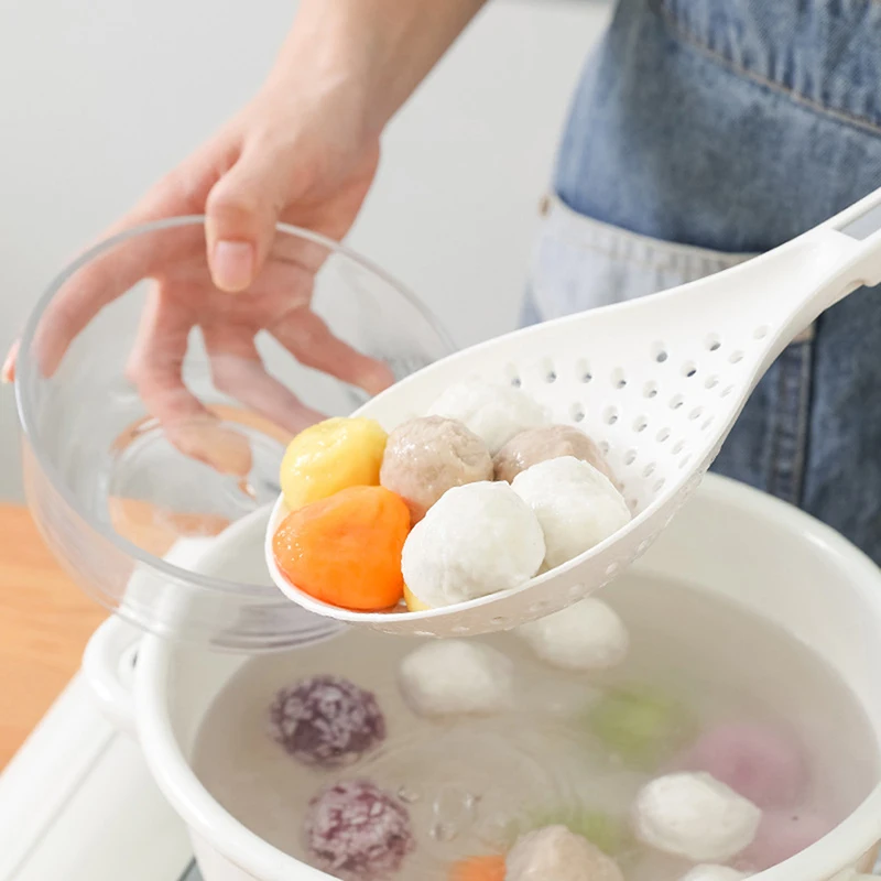 

2 в 1, многофункциональная ложка-дуршлаг с зажимом