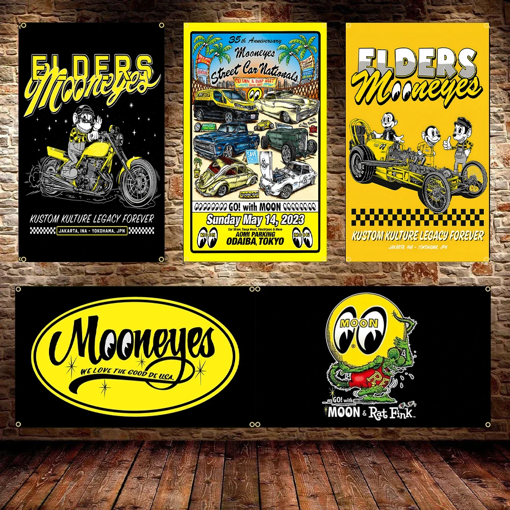 Флаг 90x150 см 3x5 футов Искусственная Луна полиэстер печатный Фотофон для декора