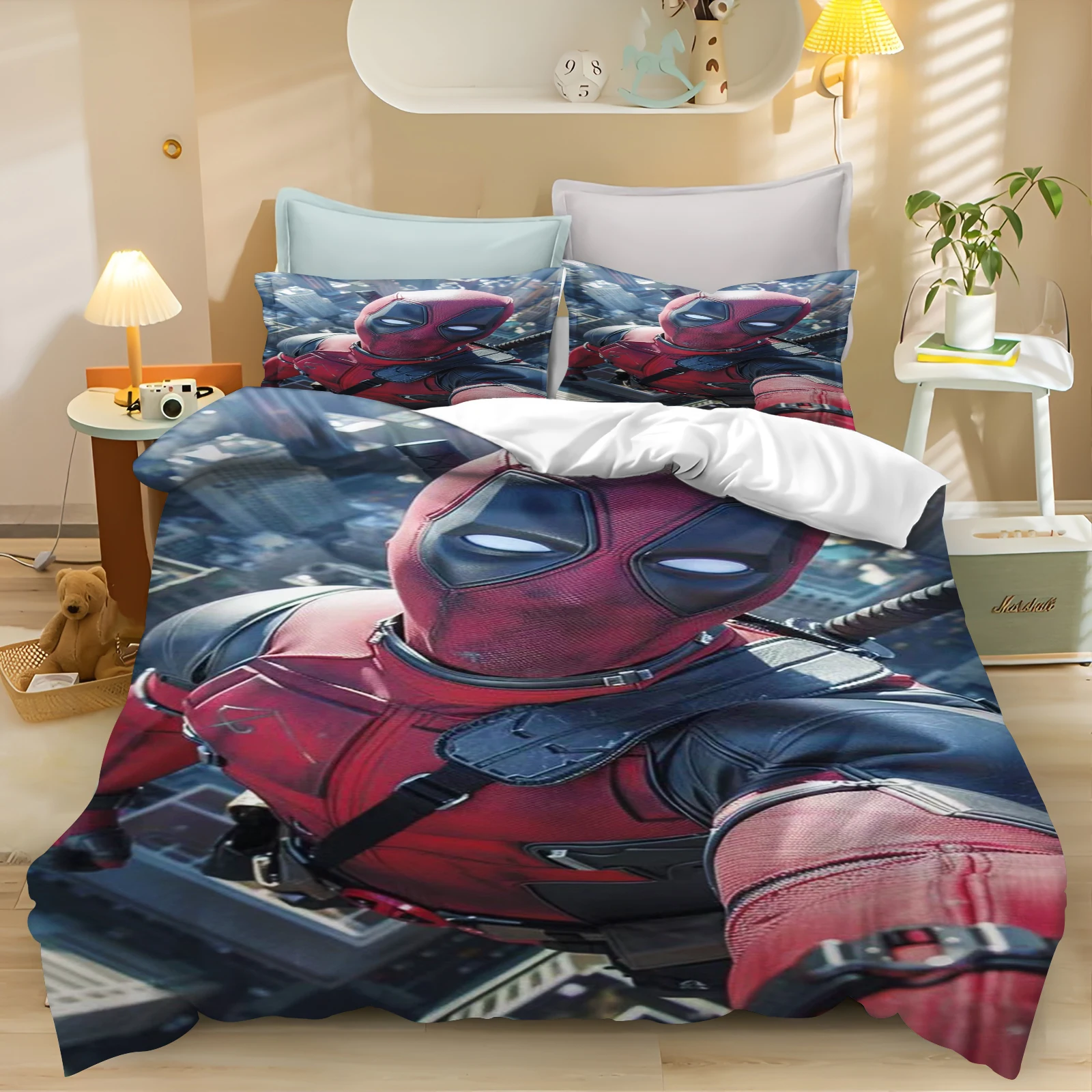 Deadpool printed 3D Wolverine Bedding Sets Anime bed supplies set duvet cover comforter bedding