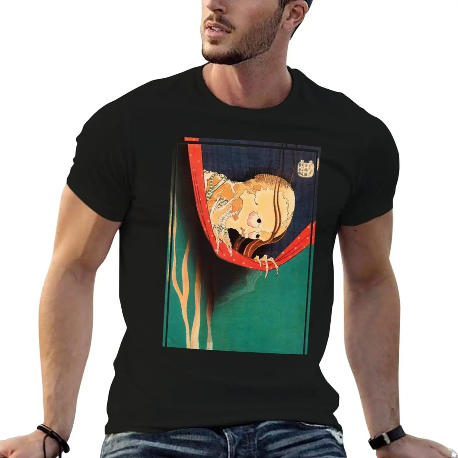 Футболка The Ghost of Kohada Koheiji by Katsushika Hokusai футболка на заказ дизайнерские рубашки