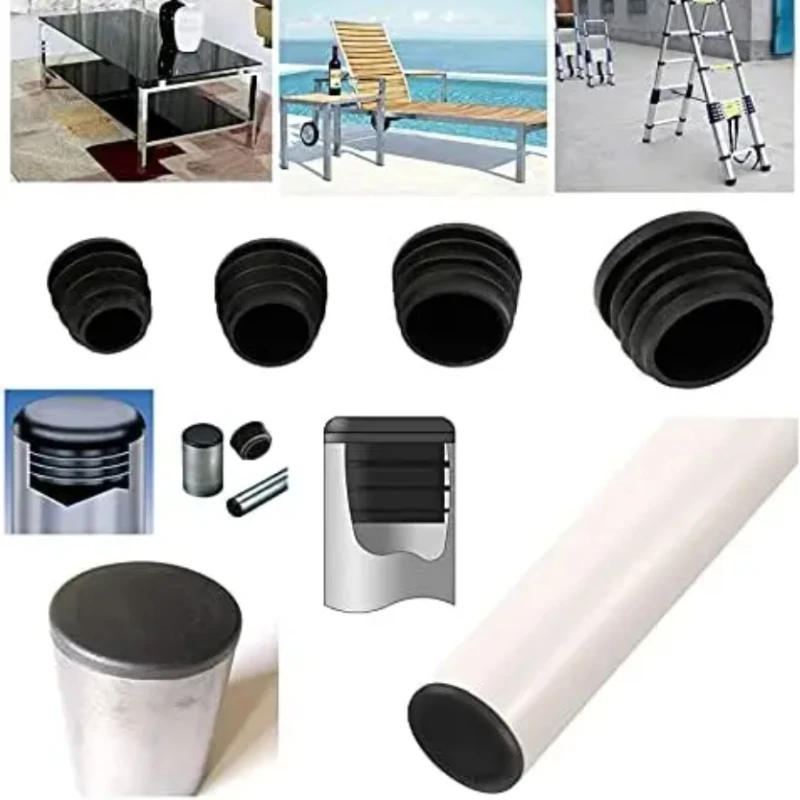 12 мм-100 мм круглая пластиковая заглушка Концевая трубные вставки вставка пробка