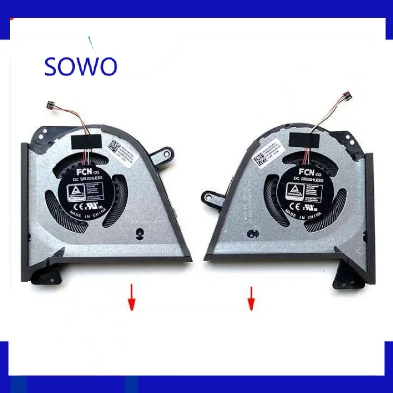 CPU GPU Cooling fans for Asus ROG Zephyrus M16 gu603zm gu603ze ZW laptop cooler Rad iator fan 13nr08r0t02111 13nr08r0t03111