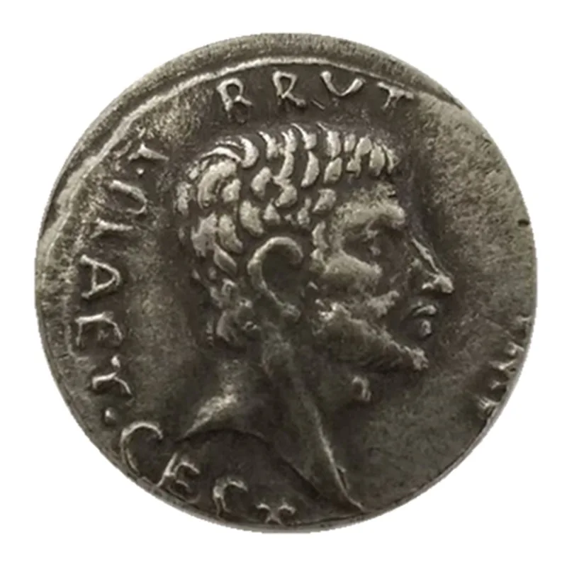 

Ancient Greek Coins Brass with Silver Plated Antique Replica Decorative Crafts Type 3434