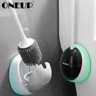 Силиконовая щетка для унитаза ONEUP, настенная Чистящая Щетка с основанием, сушилка, инструменты для уборки, наборы аксессуаров для ванной комнаты