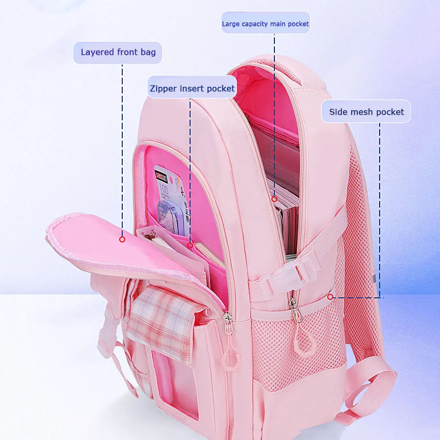 Light Weight Children Backpack school bag Fashion Girls Waterproof School Bags For Printing Kids School Backpacks sac mochila
