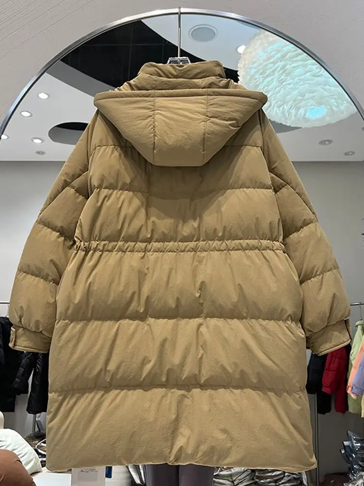 Women Long Down Jacket New Casual Style White Duck Down Jackets Autumn Winter Coats And Parkas Female Outwear