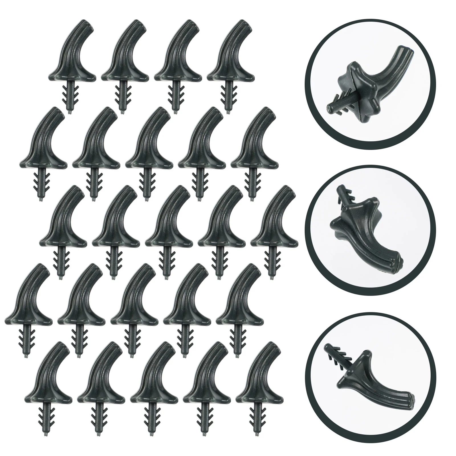 

24 Pcs Artificiales Para Pumpkin Stem Handle Decorations Plastic