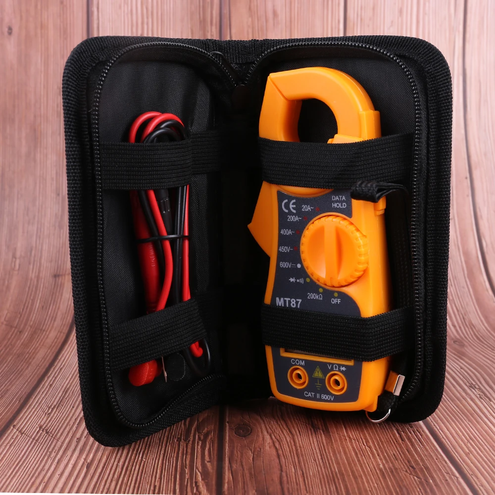 Цифровой мультиметр HONEYTEK мини-тестер с зажимами для измерения постоянного и