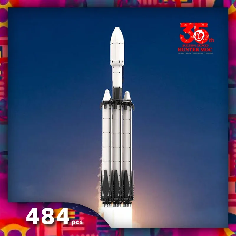 htmoc Moc Ракетные строительные блоки SPACE Falcon Collection Масштабная ракетная установка