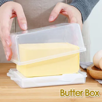 Japanese Butter Box Cheese Rectangular Preservation Box With Lid Spatula Butter Storage Box Fridge Organizer Bread Box Container 1